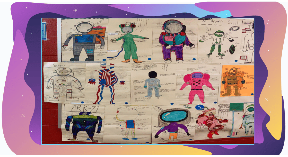 Sixth Grade Uses Art, Design Skills to Explore Humans in Space
